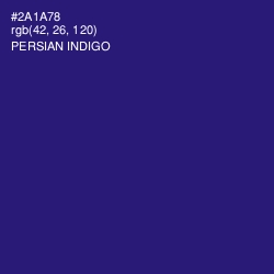 #2A1A78 - Persian Indigo Color Image